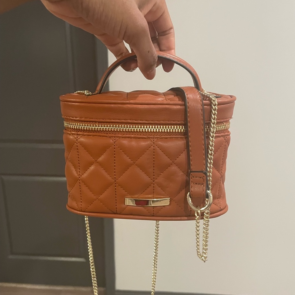 No Boundaries - Vanity Crossbody Bag (Cognac) NWOT